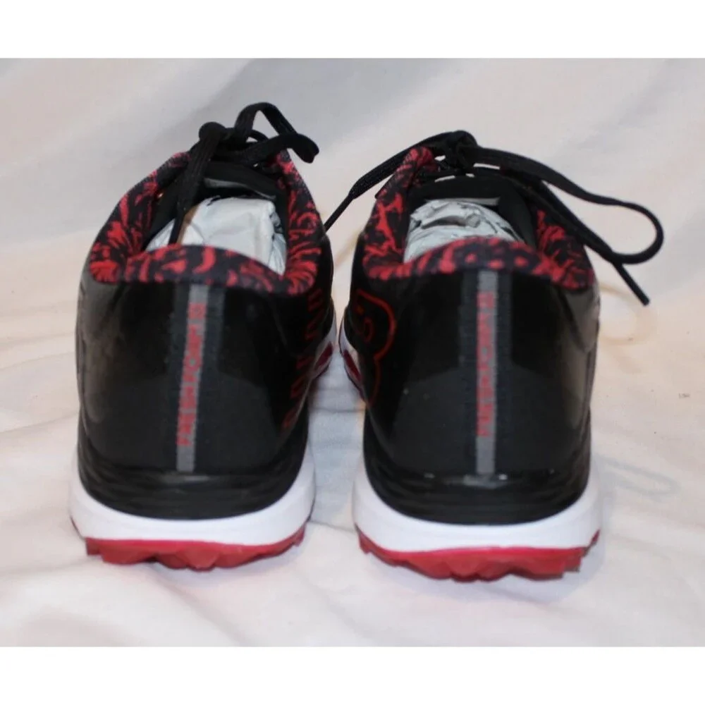 Men's New Balance Fresh Foam X Defender SL Spikeless Golf Shoes Black Red Sz 9.5